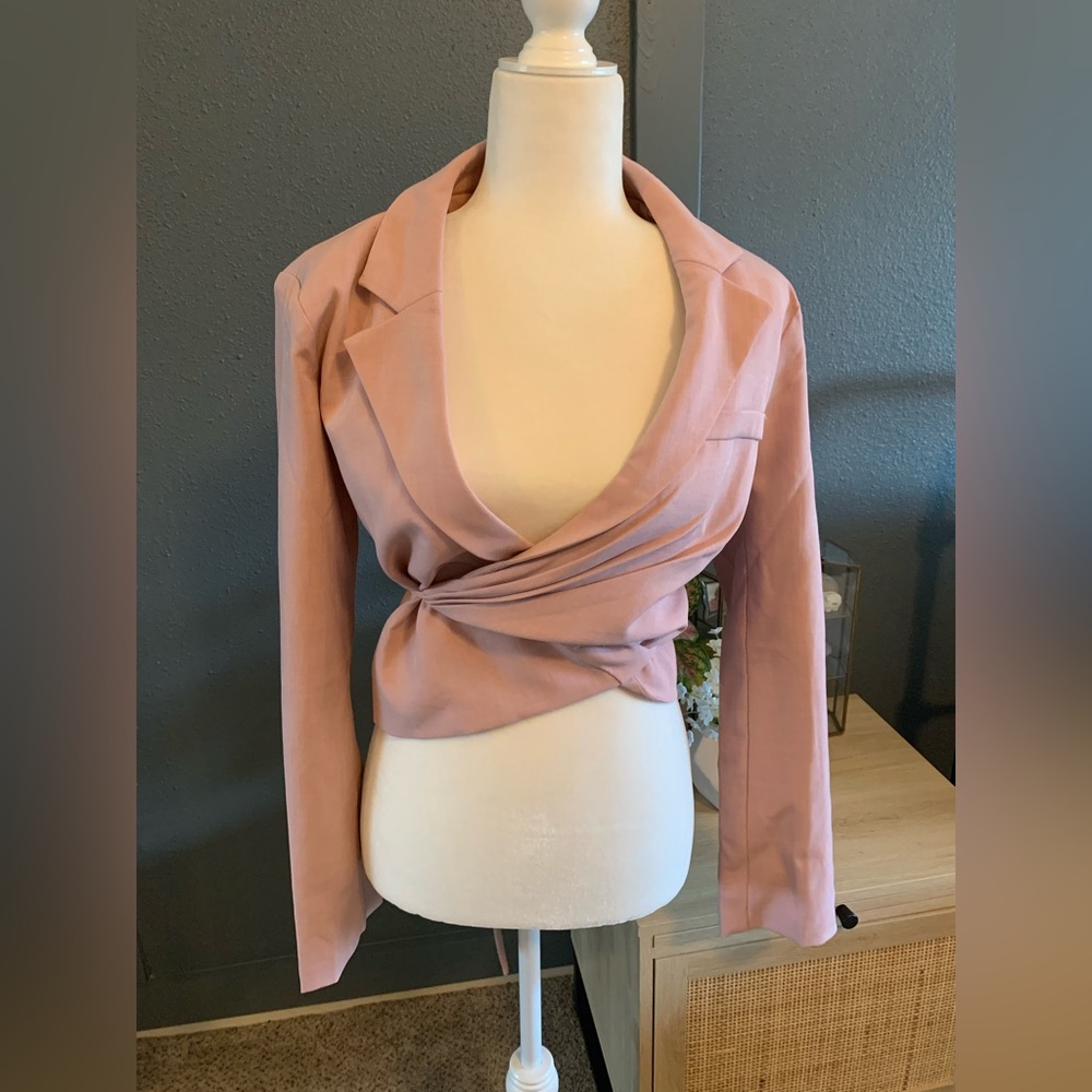 👩‍💼Women’s Pink Wrap Blazer👩‍💼